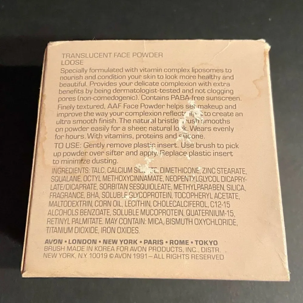 Avon Advanced Foundation Face Powder Loose/Dark